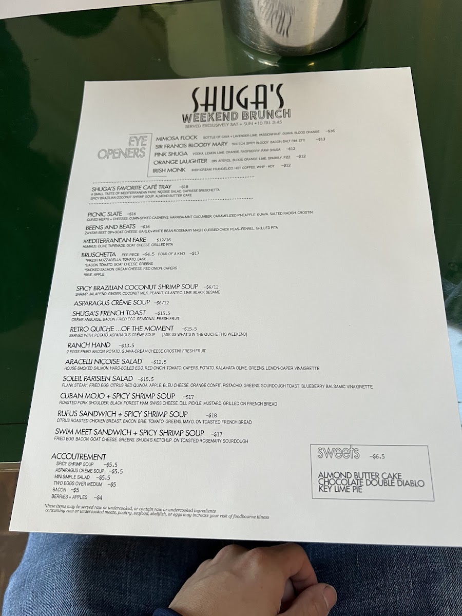 Shuga's Menu - Image 3